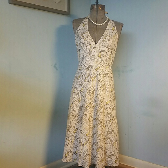 J. Crew Lighthouse Postcard Halter Dress - Picture 2 of 6